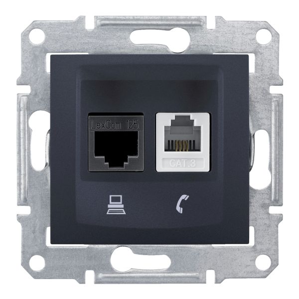 Розетка компьютерная, телефонная Schneider Electric SDN5200170 Sedna