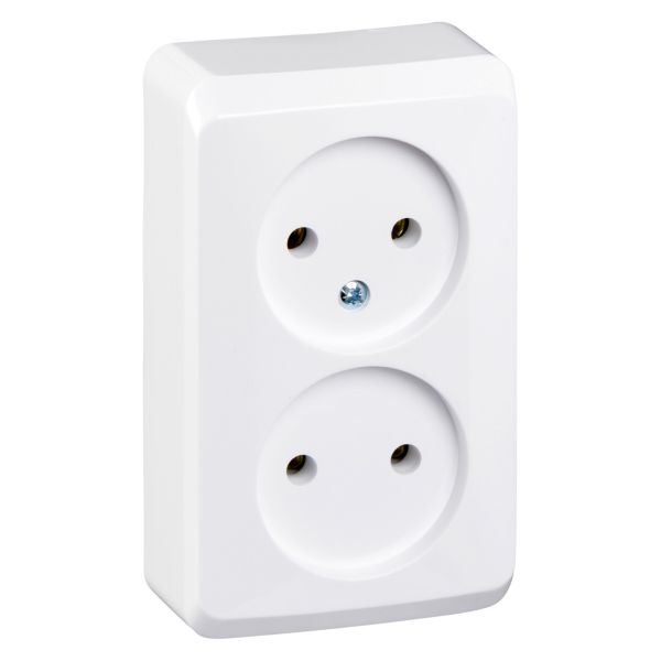 Розетка двойная 220В Schneider Electric WDE001040 Prima