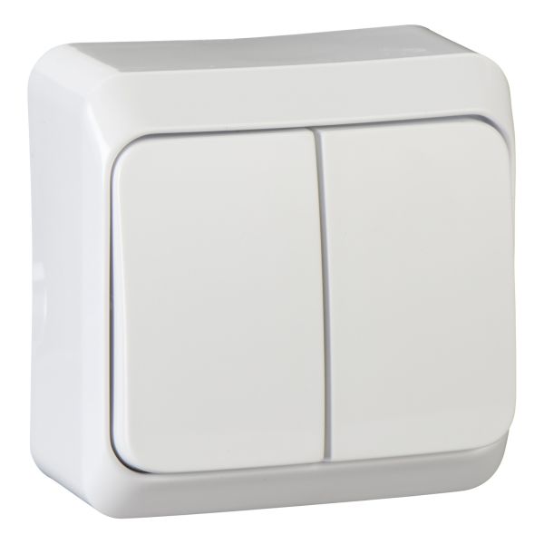 Выключатель 2-клавишный Schneider Electric WDE001050 Prima