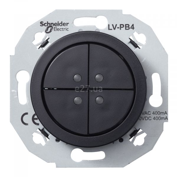 Выключатель без фиксации 4-клавишный Schneider Electric WDE011272 Renova