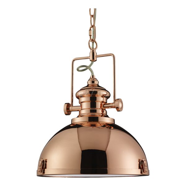 Підвісний світильник Searchlight 2297CU Industrial Pendants