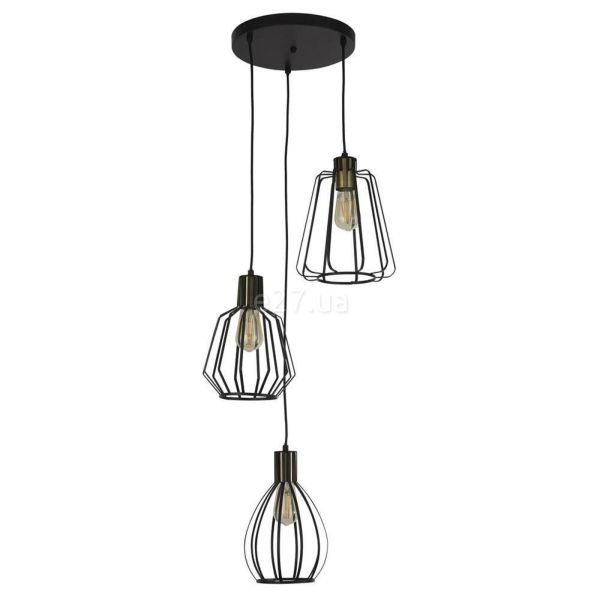 Подвесной светильник Searchlight 24903-3BK x Senator 3Lt Multi-drop Pendant - Black