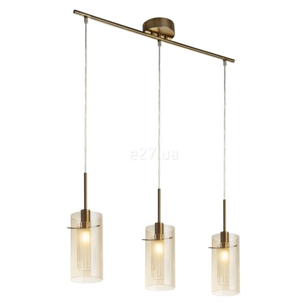 Подвесной светильник Searchlight 3303-3CP Duo 3 3Lt Bar Pendant - Bronze & Champagne Glass