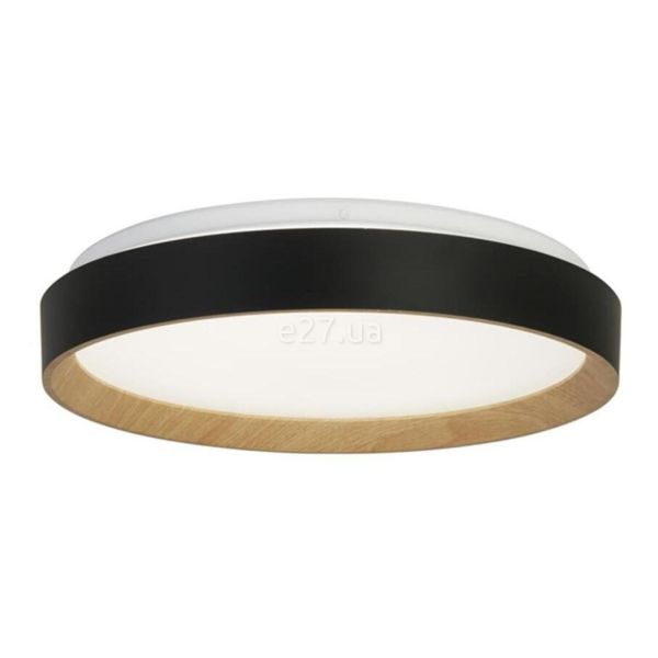 Потолочный светильник Searchlight 35510-380 Sorrento LED Flush Black with Wood Transfer