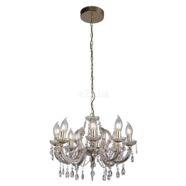 Люстра Searchlight 44761-8GO Utah Outdoor 8Lt Pendant - Gold & Crystal