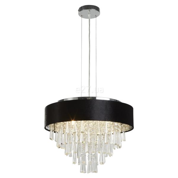 Люстра Searchlight 50818-5BK Glamour 5Lt Convertible Pendant to Semi-Flush, Black Velvet