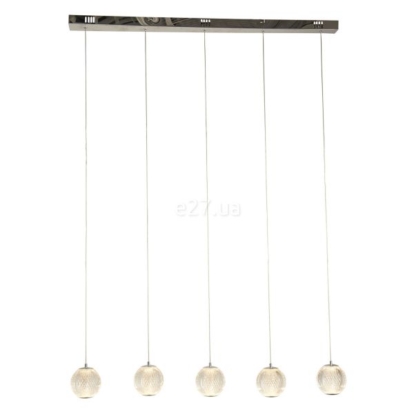 Підвісний світильник Searchlight 51485-5CC Allure LED 5Lt Bar Pendant - Chrome with Clear Acrylic