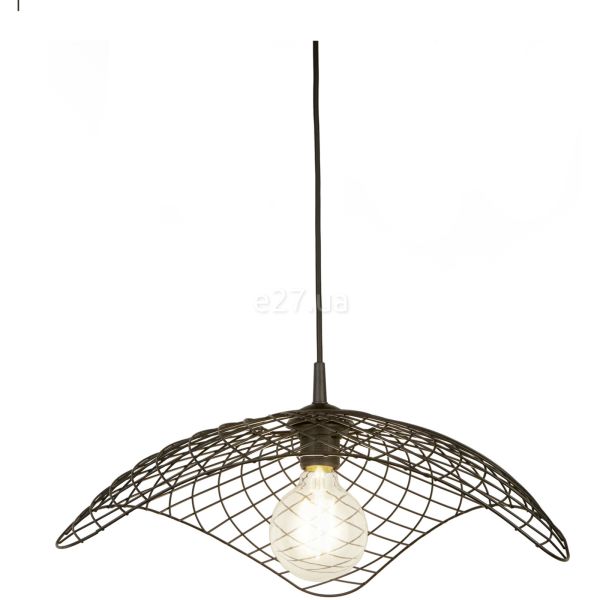 Подвесной светильник Searchlight 60514CW Parachute Pendant - Black Wire Shade