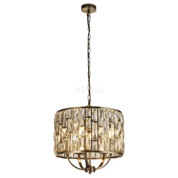 Люстра Searchlight 6585-5AB Bijou 5Lt Pendant - Antique Brass & Champagne Glass