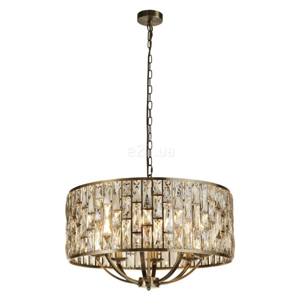 Люстра Searchlight 6588-8AB Bijou 8Lt Pendant - Antique Brass & Champagne Glass