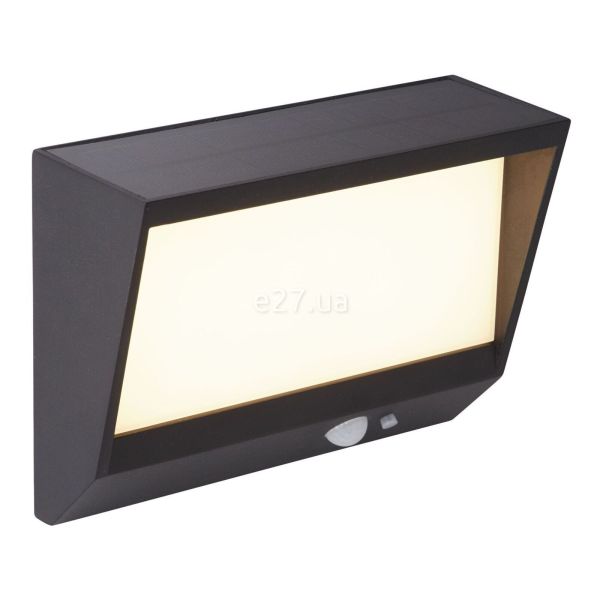 Настінний світильник Searchlight 67418BK Solar Wall Light - Black Metal & Frost PC