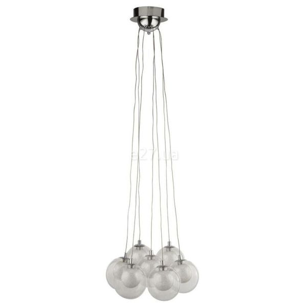 Подвесной светильник Searchlight 6867-7CC Cluster LED 7Lt Pendant - Chrome, Clear Glass, Crystal Sand