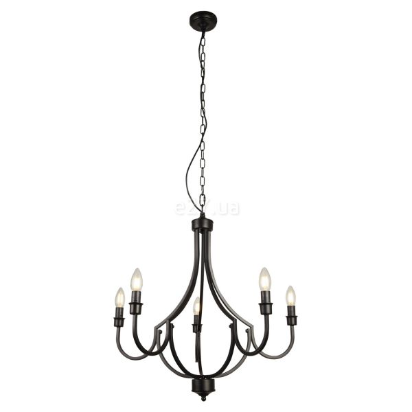 Люстра Searchlight 82915-5BK Lodge 5Lt KD Chandelier - Black