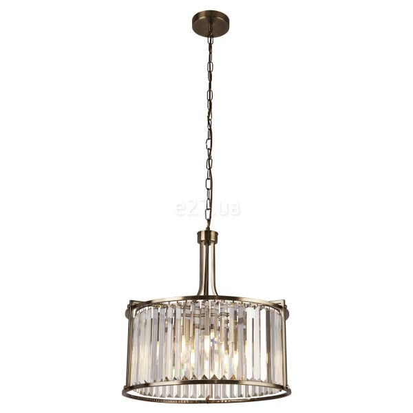 Люстра Searchlight 8295-5AB Victoria 5Lt Pendant - Antique Brass & Crystal