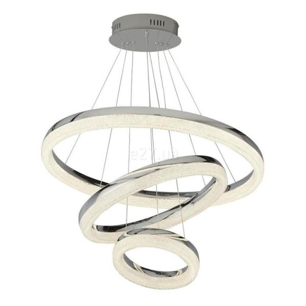 Підвісний світильник Searchlight 9207-3CC Circle 3Lt LED Pendant - Chrome & Crushed Ice