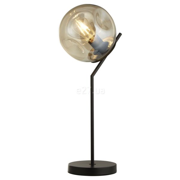 Настольная лампа Searchlight EU22121-1BK Punch Table Lamp - Black with Punched Champagne Glass