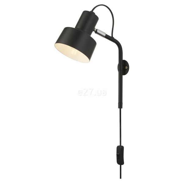 Бра Searchlight EU60228BK x Conical Plug-in Wall Light - Black