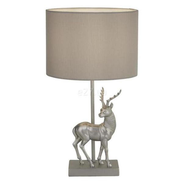 Настільна лампа Searchlight EU60436SI Stag Table Lamp - Silver