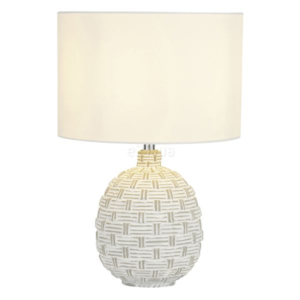 Настольная лампа Searchlight EU60453 Moon Table Lamp - Grey & White Textured Ceramic