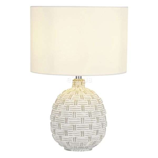 Настільна лампа Searchlight EU60453 Moon Table Lamp - Grey & White Textured Ceramic