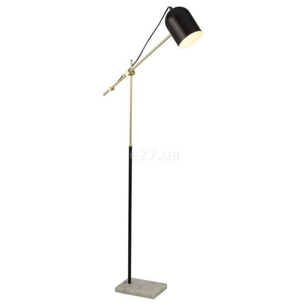 Торшер Searchlight EU60881BK x Odyssey Floor Lamp - Black, Gold & Marble