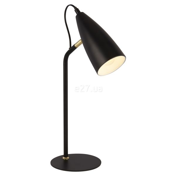 Настільна лампа Searchlight EU60970BK x Stylus Table Lamp - Black And Gold