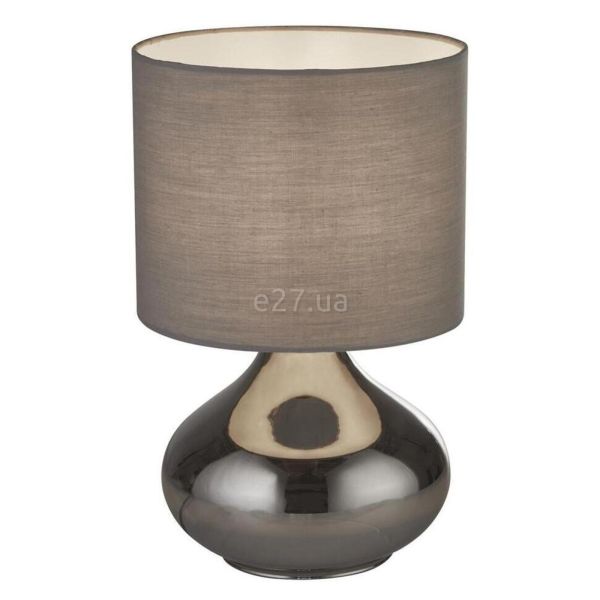 Настольная лампа Searchlight EU60984SM x Oslo Table Lamp - Smoke Glass With Grey Shade