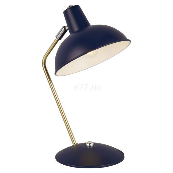 Настольная лампа Searchlight EU60985NV x Aberdeen Table Lamp - Navy With Brass Stem