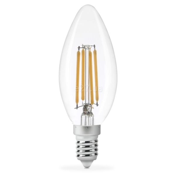 Лампа світлодіодна Titanum 25523 потужністю 4W. Типорозмір — C37 з цоколем E14, температура кольору — 4100K