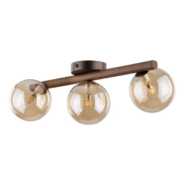 Люстра TK Lighting 11093 Estera Wood Orzech Bursztyn