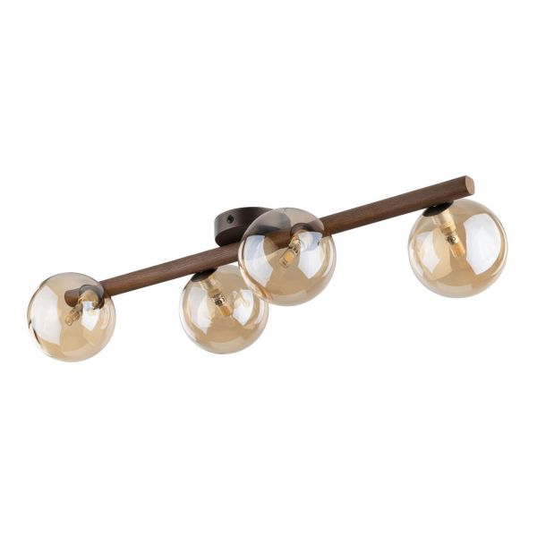 Люстра TK Lighting 11094 Estera Wood Orzech Bursztyn