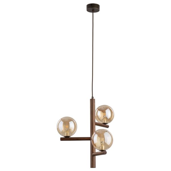 Подвесной светильник TK Lighting 11095 Estera Wood Orzech Bursztyn