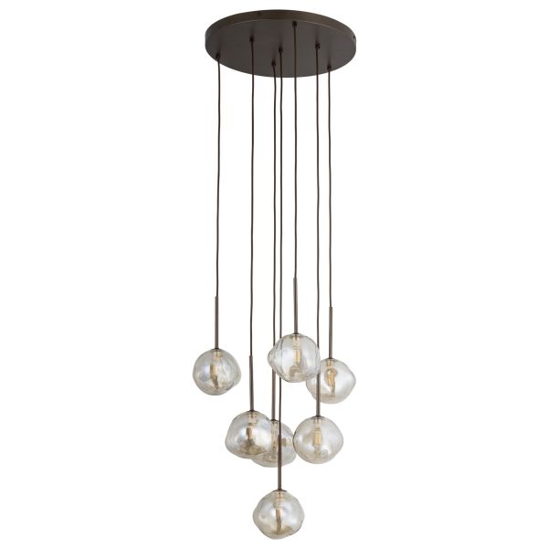 Подвесной светильник TK Lighting 11328 Lava Brown Lampa Wisząca 7xG9