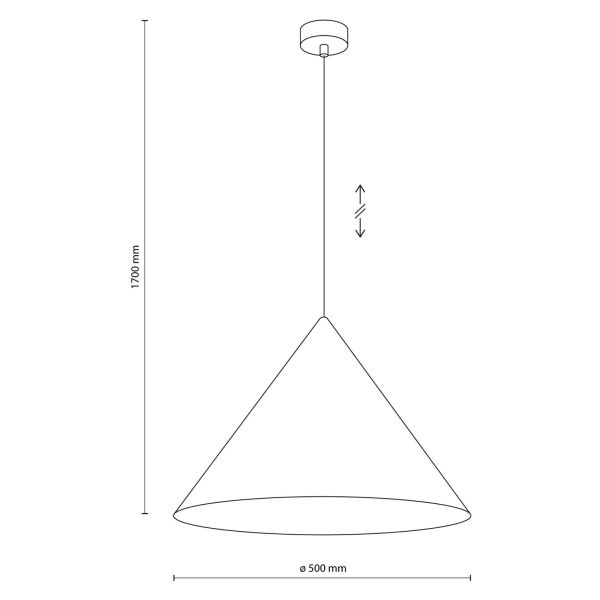 Фотографія товару TK Lighting 11416 Cono Xl Navy