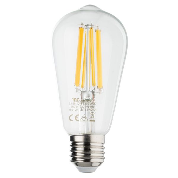 Лампа светодиодная TK Lighting 18014 мощностью 10W с цоколем E27, температура цвета — 3000K
