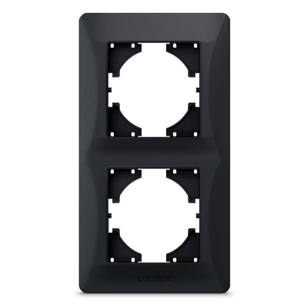 Рамка 2 поста вертикальна Videx 24644 Binera VF-BNFR2V-BG