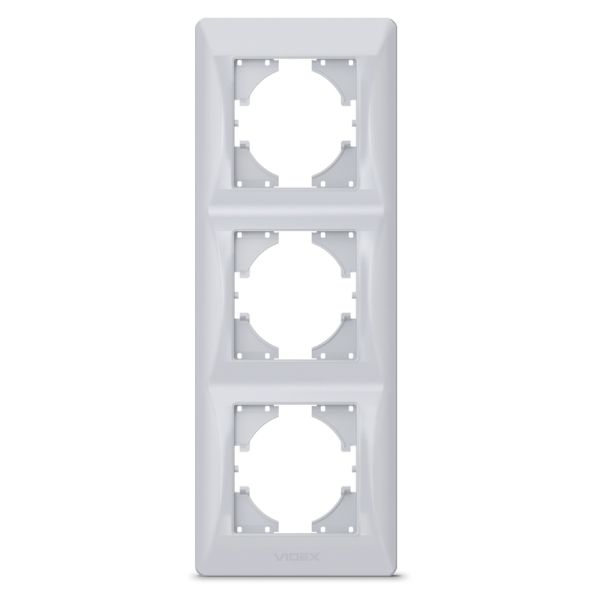 Рамка 3 поста вертикальна Videx 24909 Binera VF-BNFR3V-SS