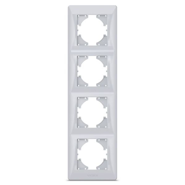Рамка 4 поста вертикальна Videx 26123 Binera VF-BNFR4V-SS