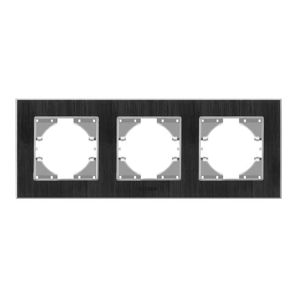 Рамка 3 поста Videx 24780 Binera VF-BNFRA3H-B