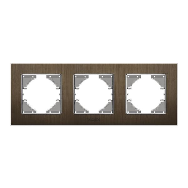Рамка 3 поста Videx 24915 Binera VF-BNFRA3H-CH