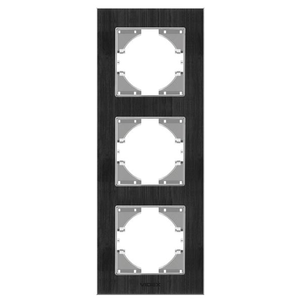 Рамка 3 поста вертикальная Videx 26132 Binera VF-BNFRA3V-B