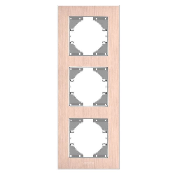 Рамка 3 поста вертикальна Videx 26128 Binera VF-BNFRA3V-CP
