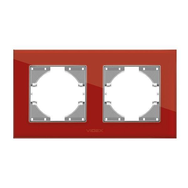 Рамка 2 поста Videx 24775 Binera VF-BNFRG2H-RD