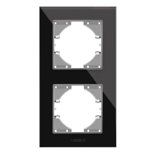 Рамка 2 поста вертикальная Videx 26144 Binera VF-BNFRG2V-B