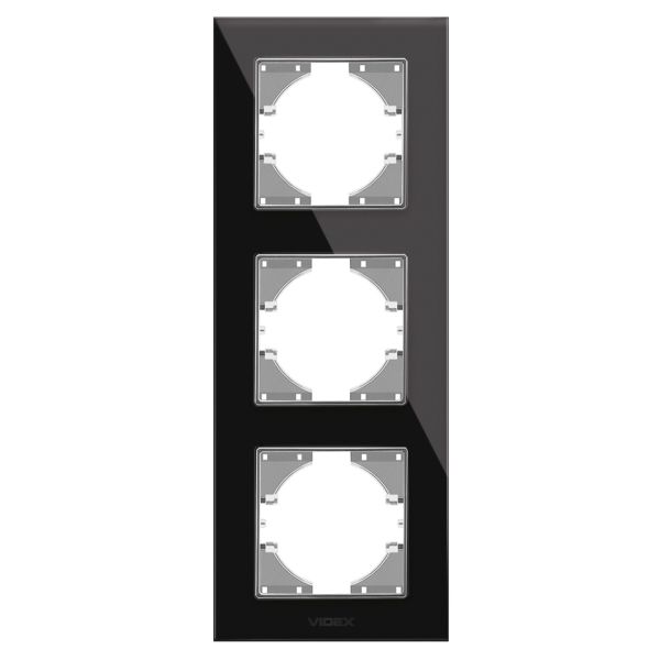 Рамка 3 поста вертикальная Videx 26145 Binera VF-BNFRG3V-B