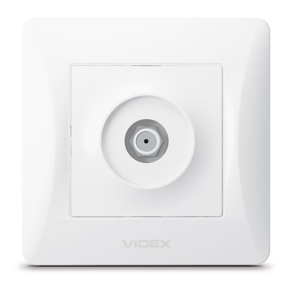 Розетка TV одиночна Videx 24441 Binera VF-BNSK1SATE-W