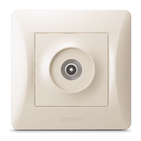 Розетка TV одиночна Videx 24702 Binera VF-BNSK1TVME-CR