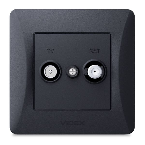 Розетка TV кінцева Videx 24622 Binera VF-BNSK2TVSATE-BG