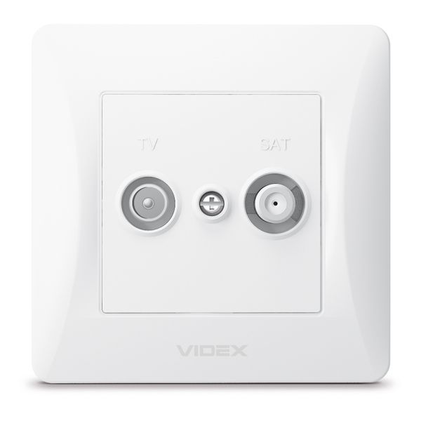 Розетка TV кінцева Videx 24442 Binera VF-BNSK2TVSATE-W