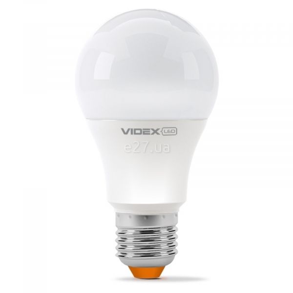 Лампа світлодіодна Videx 23487 потужністю 7W з серії E Series. Типорозмір — A60 з цоколем E27, температура кольору — 3000K
